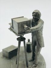 Louis Jacques Mande Daguerre Deutsches Museum Pewter Franklin Mint Sculpture  picture