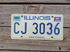 1984 Illinois IL License Plate CJ 3036 picture