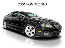 2006 Pontiac GTO in Black NEW METAL SIGN:  - 9 x 12