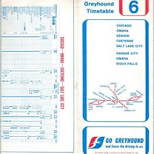 SEP 1981 Greyhound Bus Lines Timetable Folder #6 Guide Chicago Salt Lake City 1J picture
