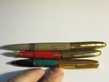 3 VINTAGE WINDSOR FOUNTAIN PENS - UNKNOWN WORKING CONDITION? picture