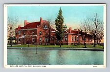 Fort Madison IA-Iowa, Panoramic Santa Fe Hospital, Antique Vintage Postcard picture