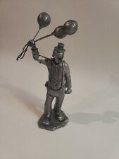 Rare Ricker Pewter Boy Clown with Balloons Handcrafted Made USA 8” Figurine X023 picture