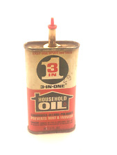Vintage 3 In 1 Household Handy Oiler Oil Advertising Tin Can  1960's picture
