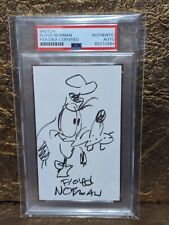 FLOYD NORMAN Sketch Signed Hand Drawn Walt Disney Goofy  PSA DNA Autographed  picture