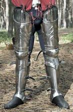 SCA advanced leg armor, complete gothic fluted cuisses, knees and greaves.Item picture