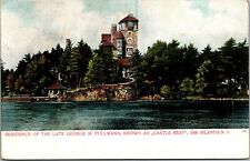 Vtg Thousand Islands NY Residence of George Pullmann Castle Rest 1905 Postcard picture