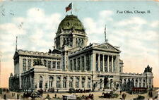 Post Office, Chicago, Ill, United Post Card & Novelty Co., USA, Postcard picture