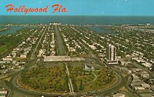 Postcard FL Hollywood Florida East on Hollywood Boulevard Vintage PC J7518 picture
