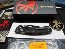 New Microtech Amphibian S/E Ram-Lok KnifeFluted Black G-10 (3.9