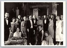 Silent Movie Actors Actresses Group Photo C1920's Unidentified Film Postcard picture