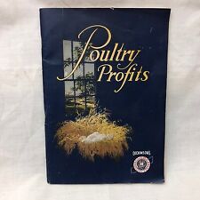 Vintage 1925 Poultry Profits Book Dickinson's Globe Poultry Feeds picture