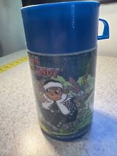 Raggedy Ann And Andy Vintage Thermos Aladdin 1977 Fair Condition Blue Lid picture