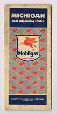 Vintage 1940s ' Mobile Gasoline ' Michigan and Adjoining States picture