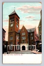 Bangor ME-Maine, City Hall, Antique, Vintage Souvenir Postcard picture