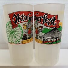 2 Great Escape Fun Park Lake George Oktoberfest Plastic Mugs 7” picture