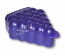 Tupperware Grape Keeper Hinged Fruit Taker Container Glitter Metallic Purple  ❤️ picture