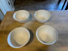 Lot of 4 Corelle Corning Winter Frost White Vitrelle Dessert Bowls  VGUC picture