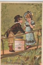 TRADE CARD~LIEBIG'S EXTRACT OF MEAT~COURTLY SCENE~BOY,GIRL picture