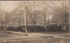 Gathering at Hyde Park London? Stroller, Bicycle, Buggy c1910s RPPC Postcard picture