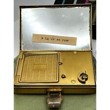 Vintage Elgin American Music Powder Makeup Mirror Compact Plays La Vie En Rose picture