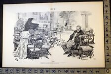 1909 COUPLE AFTER PARTY MUSIC EXHAUSTED ORSON LOWELL ARTIST INSERT PRINT FC3380  picture