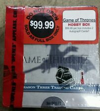 2014 Rittenhouse Game of Thrones Season 3 Trading Cards Hobby Box Sealed 2 autos picture