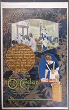 Vintage Magazine Ad 1919 O-Cedar Polish Luxury Tapestry Background picture