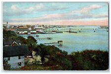 c1940's Looking Down River From Casino Jacksonville Florida FL Unposted Postcard picture