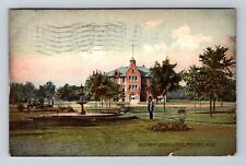 Ypsilanti MI-Michigan, Woodruff School and Park, c1921 Antique Vintage Postcard picture