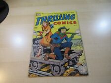THRILLING COMICS #75 GOLDEN AGE HIGHER GRADE WESTERN COWGIRL SHOOTING PISTOL picture