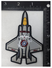 MARINE CORPS VMFA-122 FLYING LEATHERNECKS F-35 PVC HOOK & LOOP PATCH picture