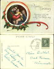 Christmas Peace & Joy 1924 ALICE WEEKER to MISS BETHEL Oak Terrace Minnesota picture