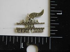 ALASKA THE GREAT LAND STERLING SILVER CHARM PENDANT JUNEAU picture