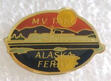 Vintage M.V. Taku Alaska Ferry Tourist Travel Souvenir Collector Pin - M/V Taku picture