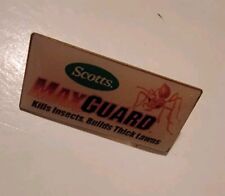 Vintage Enamel Pin Pinback Scott's Max Guard Kills Insects Build Thick Lawns picture