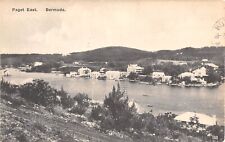 1921 Bird's Eye View Homes Paget East Bermuda post card picture