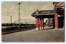 Red Wing Minnesota Postcard Get Off Here Exterior Building c1908 Vintage Antique picture