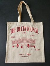 Official Delta Air Lines Lounge SXSW 2024 Tote Bag Beige & Red New/Unused picture