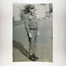 Army Soldier Spinelli Barracks Photo 1960s Germany Military Man Snapshot A3942 picture