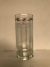 PORSGRUND HEARTS AND PINES GLASS VASE 8 INCHES picture