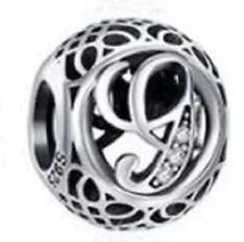 New Pandora Vintage Sterling Silver Authentic Letter G Charm Bead picture