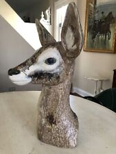 Lladro Deer / Bust Figurine /  Spain 1970s , Numbered 9 & Signed on Bottom picture