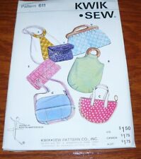Vintage Kerstin Martensson Kwik Sew Pattern #611 Purses and Bags Unopened picture