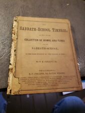 SABBATH SCHOOL TIMBREL HYMNS TUNES COLLINS 1869  BX706 picture