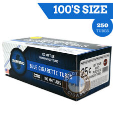Shargio Light Flavor Filtered Cigarette RYO Tubes Tobacco 100MM Blue - 250 Count picture
