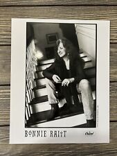 Vintage Bonnie Raitt Press Release Photo Capital Records 8x10 Black and White picture