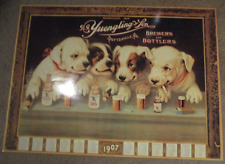 YUENGLING vintage puppies calendar 1907 POSTER craft beer brewing brewery nos Z picture