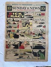 Sunday News Comic Strip Newspaper Insert Dick Tracy Terry Annie February 23 1958 picture
