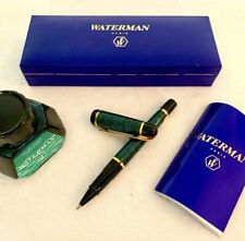 Vintage 90's Waterman Paris Phileas Fountain Pen With Original Case And GreenInk picture
